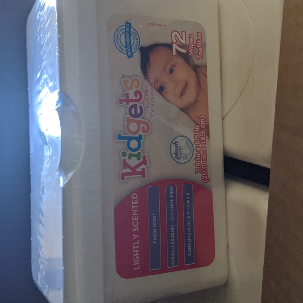 Kidgets lightly scented 72 ct. Wipes